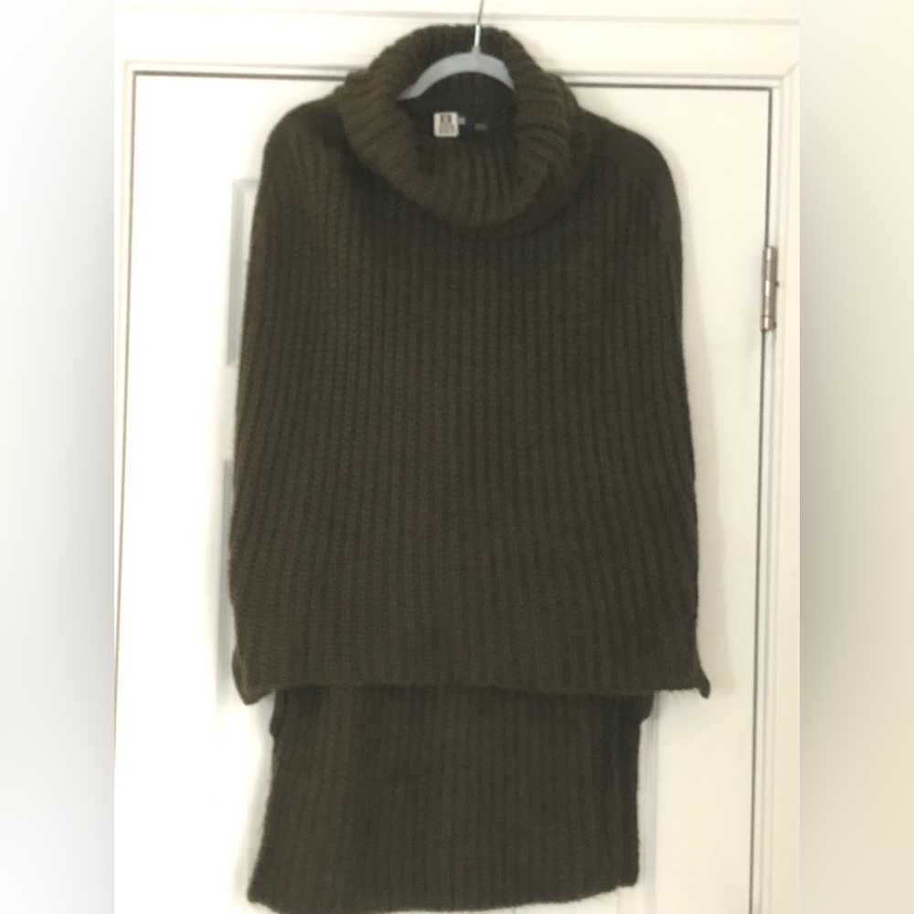 High low cable knit poncho…purchased at local boutique size M/L